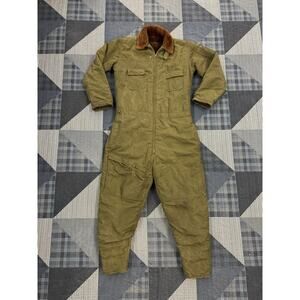 VINTAGE 1940s BUAERO U.S. NAVY AL-1 FLIGHT Pilots Coveralls Alpaca Lined Mens XL